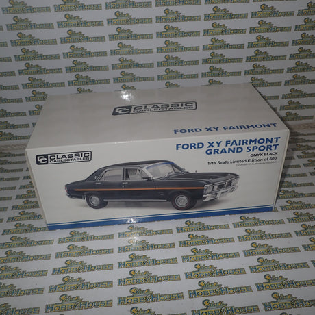 Classic Carlectables 18655 – 1/18 Scale Ford XY Fairmont Grand Sport in Onyx Black Diecast Model Replica