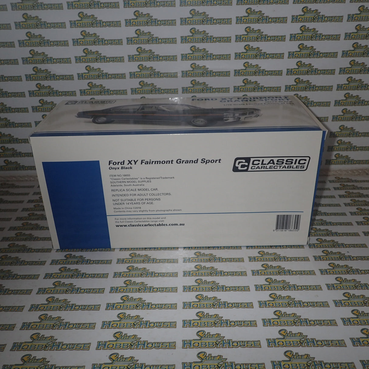 Classic Carlectables 18655 – 1/18 Scale Ford XY Fairmont Grand Sport in Onyx Black Diecast Model Replica