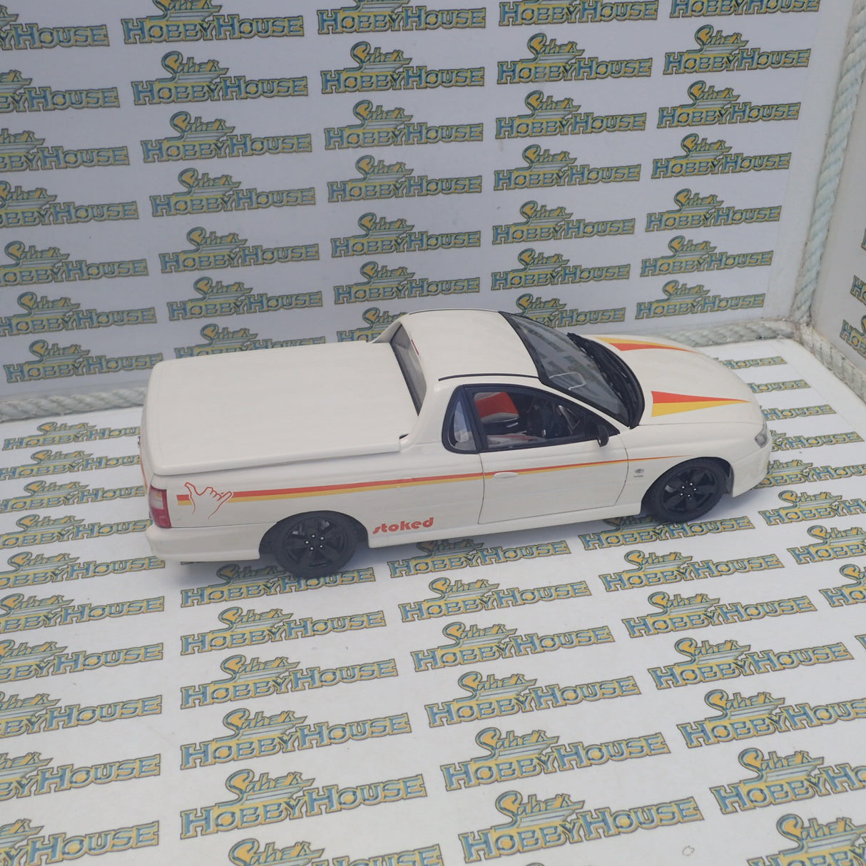 Classic Carlectables 18666 - 1/18 Scale Custom Ute "STOKED" Diecast Scale Model Replica