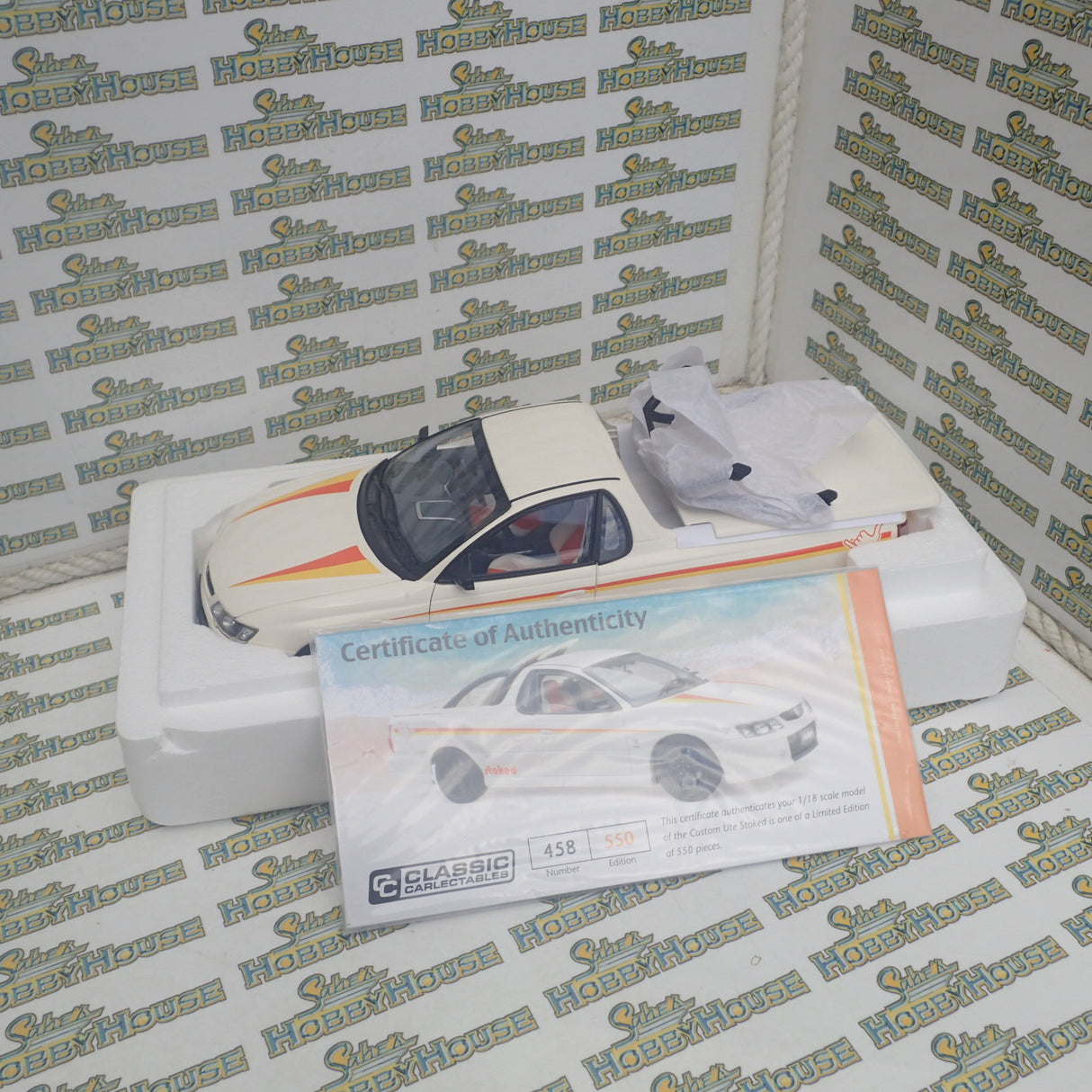 Classic Carlectables 18666 - 1/18 Scale Custom Ute "STOKED" Diecast Scale Model Replica