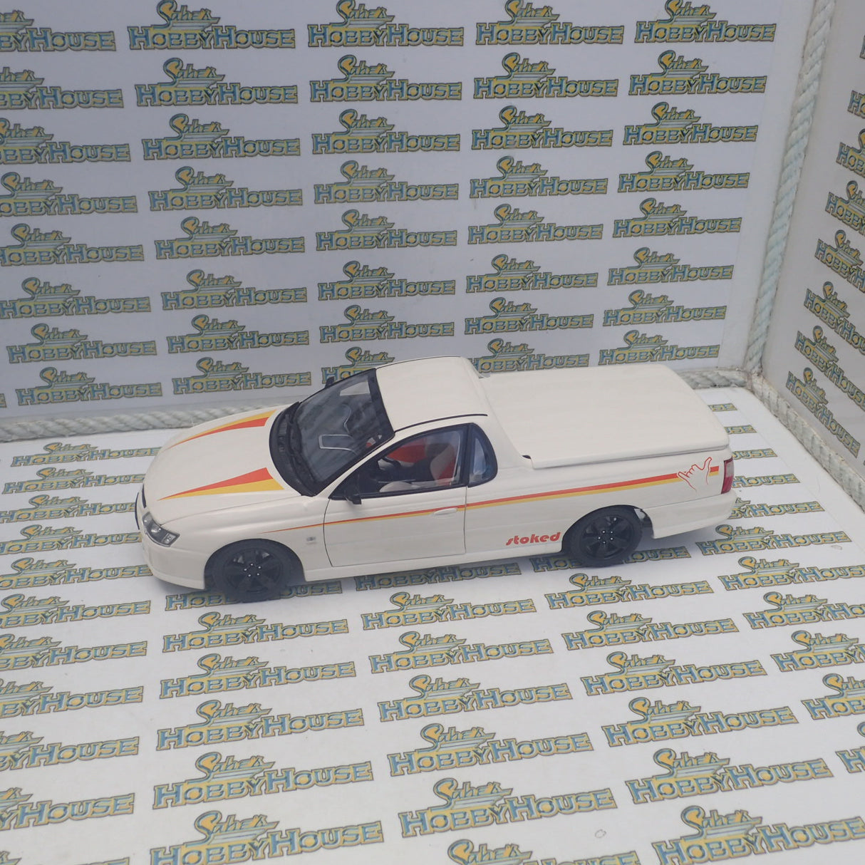 Classic Carlectables 18666 - 1/18 Scale Custom Ute "STOKED" Diecast Scale Model Replica