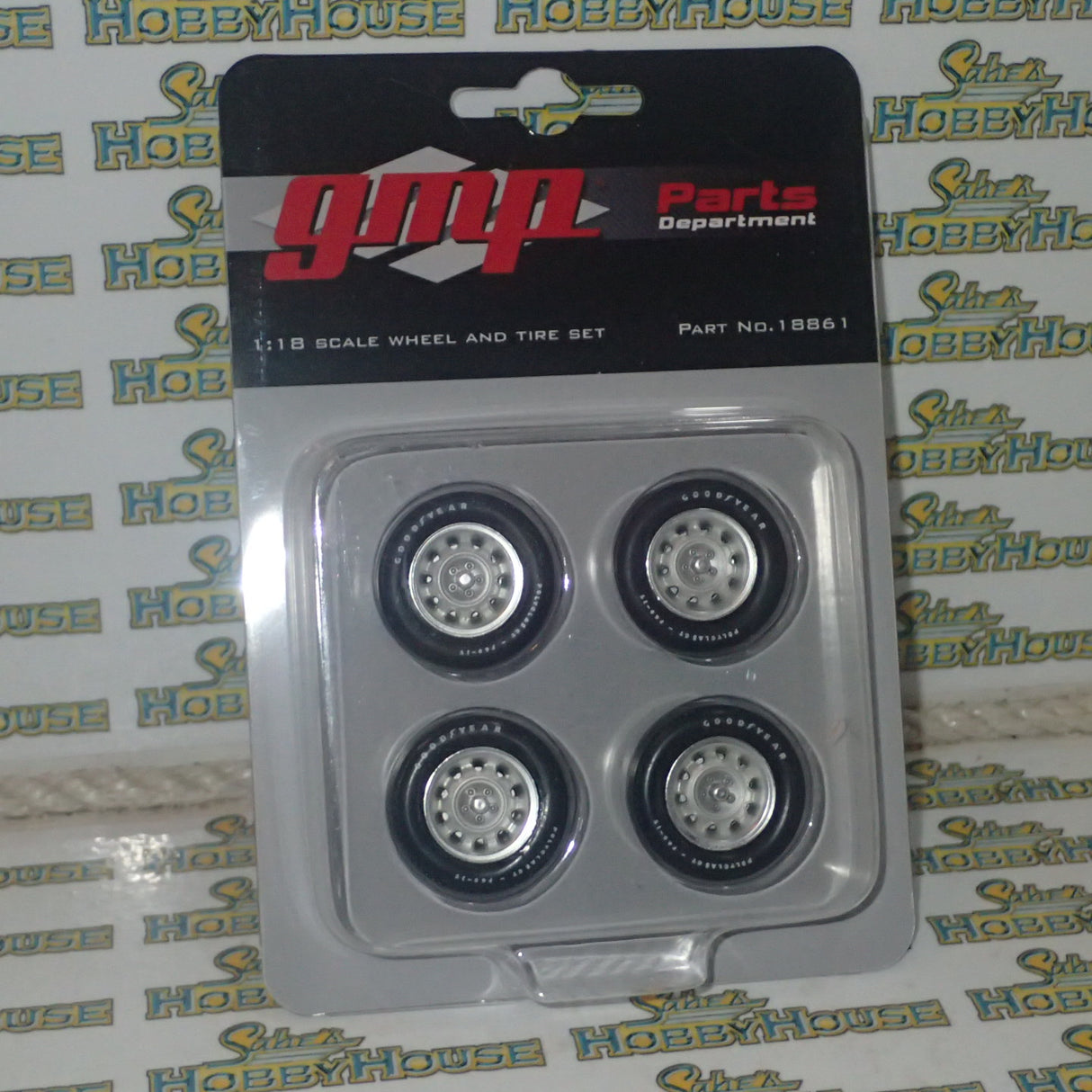 GMP 18861 - 1/18 Scale MUSCLE CAR RALLYE WHEEL AND TIRE PACK