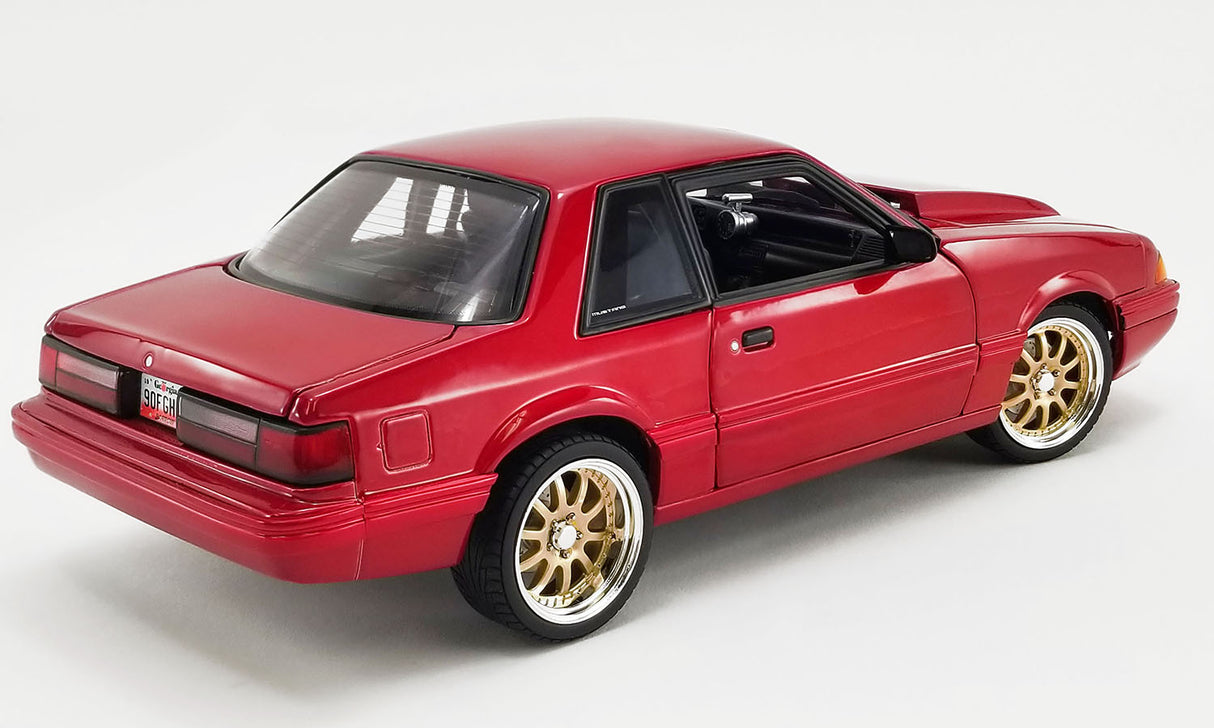 GMP 18955 1/18 Scale - 1990 FORD MUSTANG LX STREET FIGHTER Metallic Red