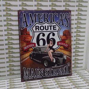 Tin Sign 1957 - America's Mother Road Route 66
