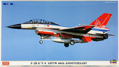 Hasegawa - 1/72 Scale F-2B & T-4 'ADTW 60th Anniversary' Plastic Model Kit