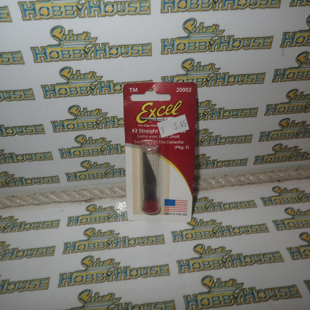 Excel 20002 - #2 Straight Edge Blade Pack of 5