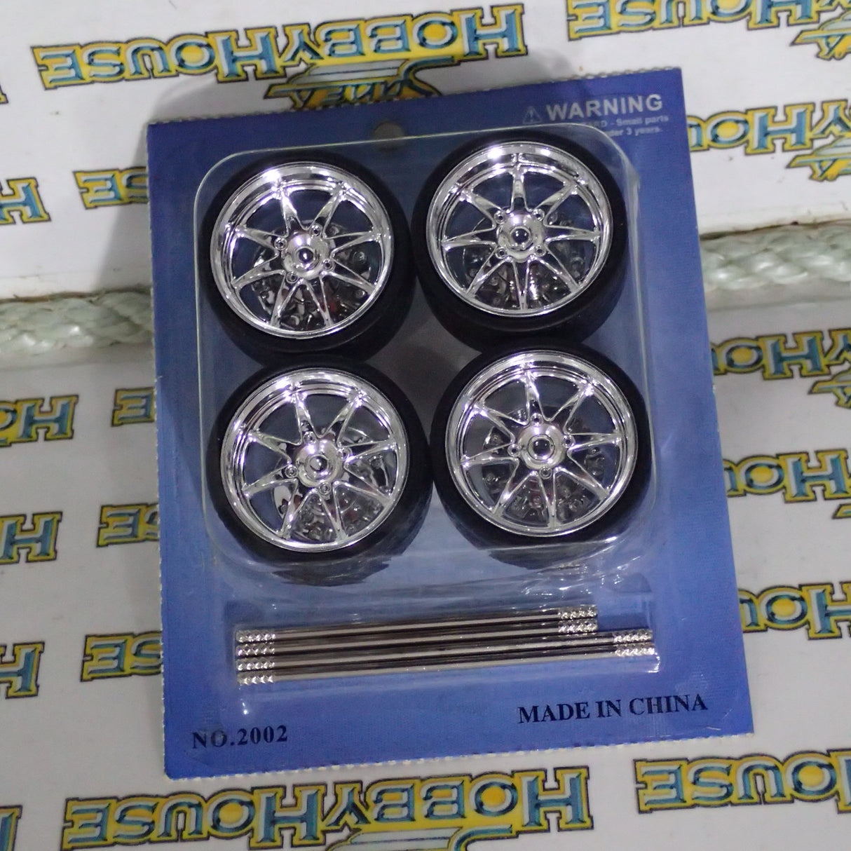 Car Wheels 2002 -A - 1/24 to 1/18 Scale Wheel & Tire Set