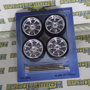 Car Wheels 2002 -A - 1/24 to 1/18 Scale Wheel & Tire Set