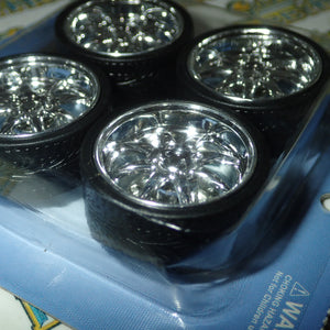Car Wheels 2002 -A - 1/24 to 1/18 Scale Wheel & Tire Set