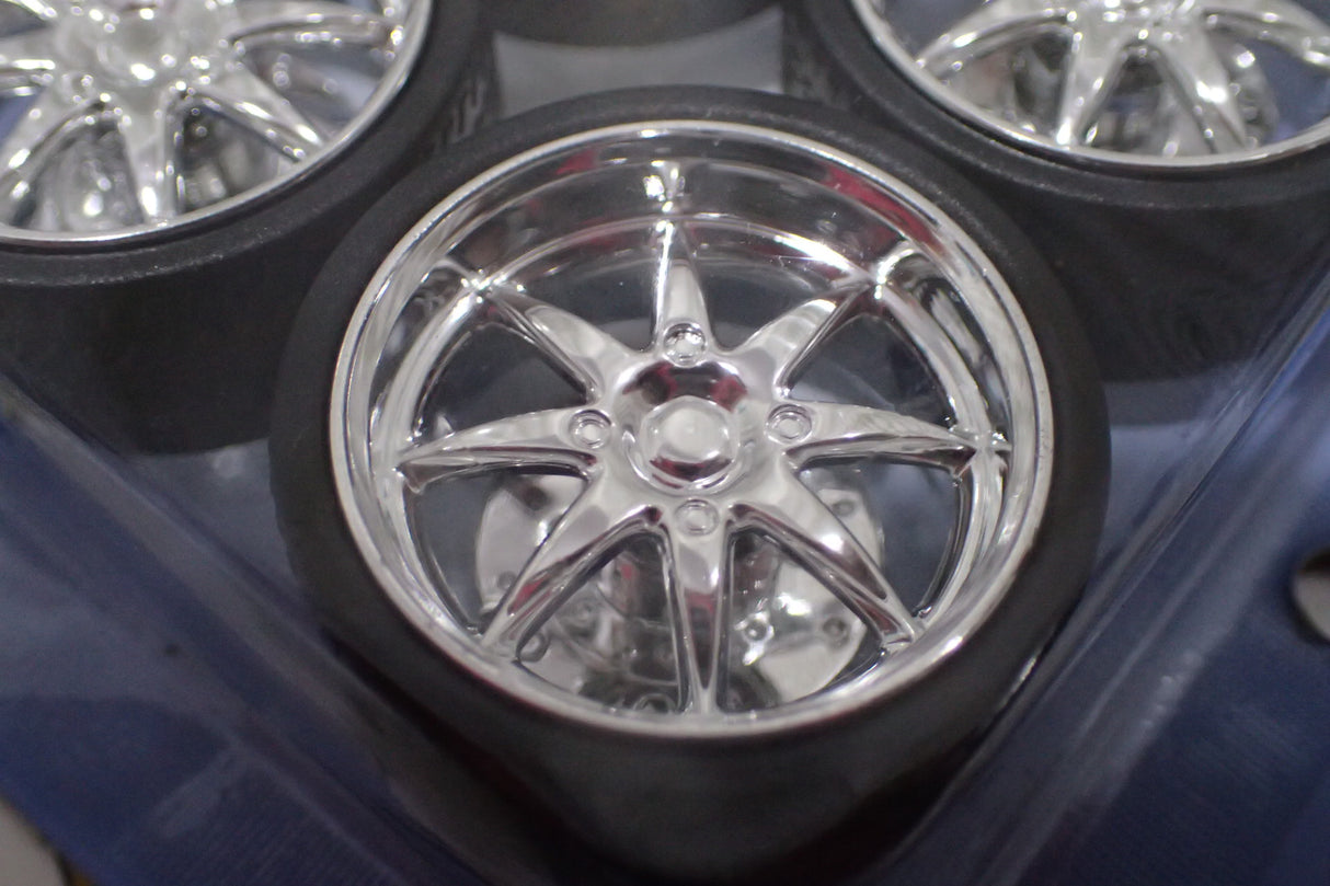 Car Wheels 2002 -A - 1/24 to 1/18 Scale Wheel & Tire Set