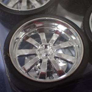 Car Wheels 2002 -B - 1/24 to 1/18 Scale Wheel & Tire Set