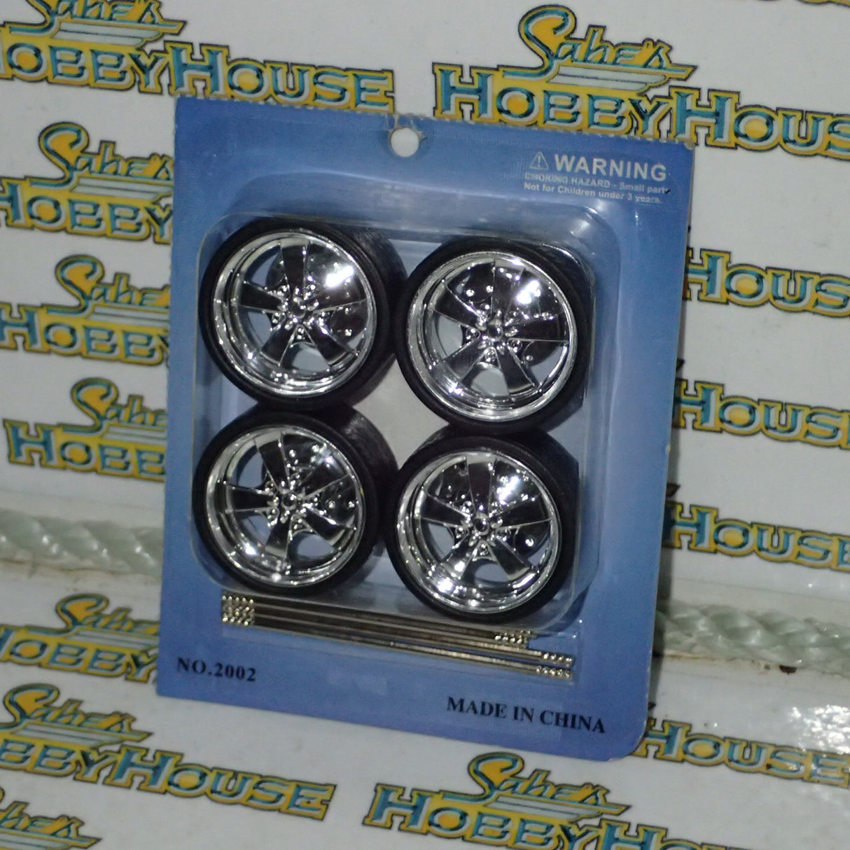 Car Wheels 2002 -C - 1/24 to 1/18 Scale Wheel & Tire Set