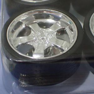 Car Wheels 2002 -C - 1/24 to 1/18 Scale Wheel & Tire Set
