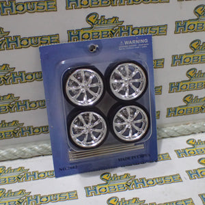 Car Wheels 2002 -E - 1/24 to 1/18 Scale Wheel & Tire Set
