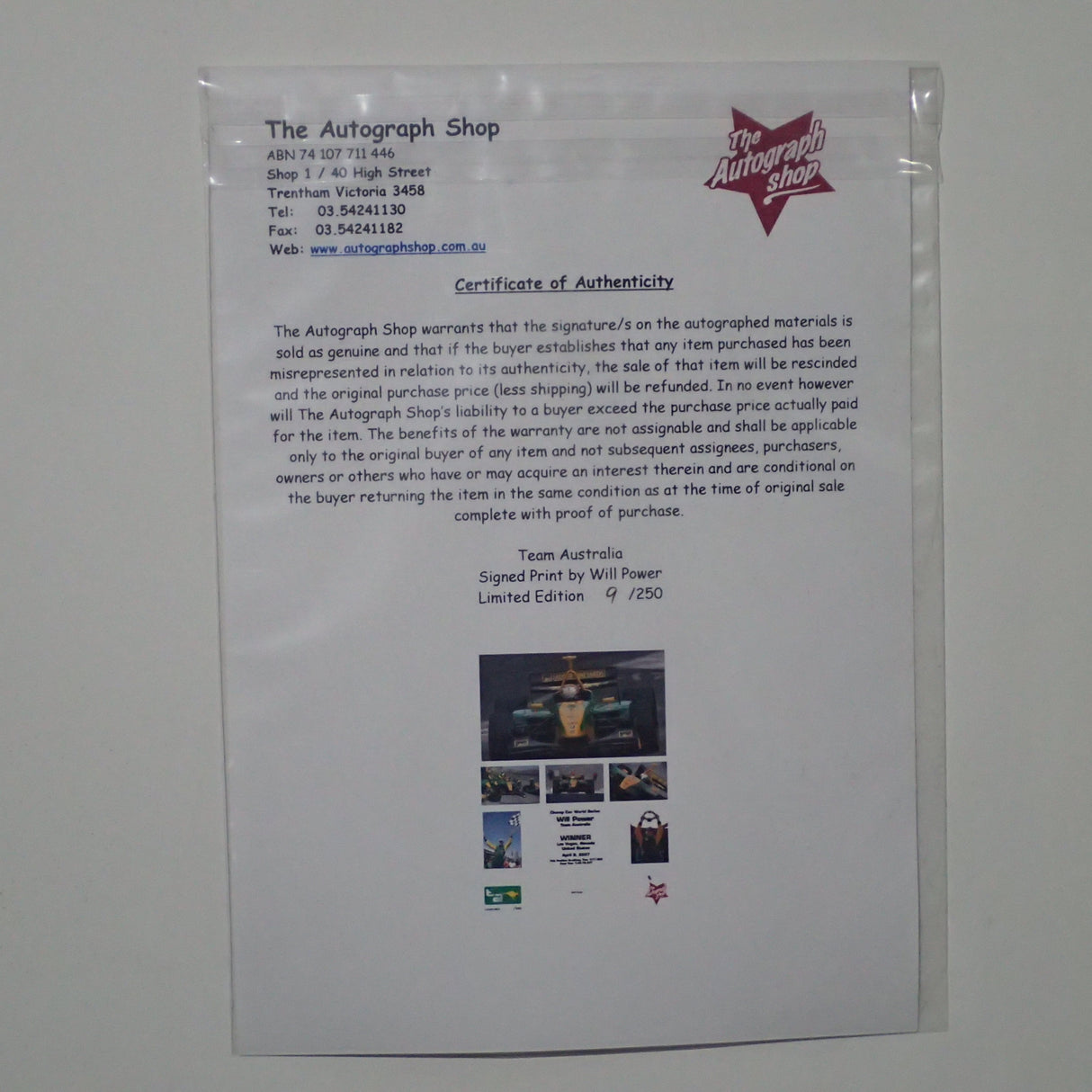 The Autograph Shop 2006TAWP - First win by Aussie in Indy Will Power