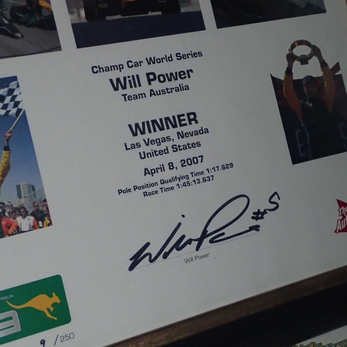 The Autograph Shop 2006TAWP - First win by Aussie in Indy Will Power