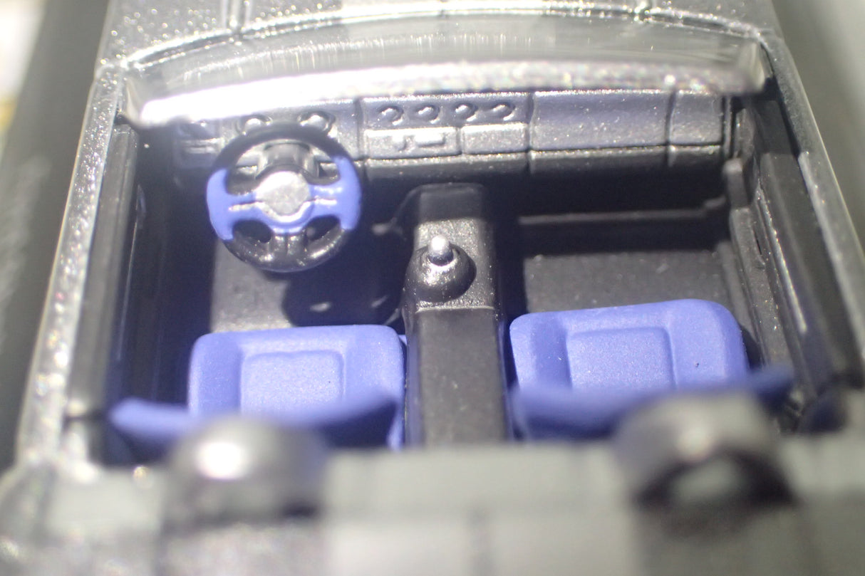 AutoArt 20541 - 1/64 Scale 2004 Ford Shelby Cobra Concept Car in Tungsten Silver w/Grey Diecast Model Replica