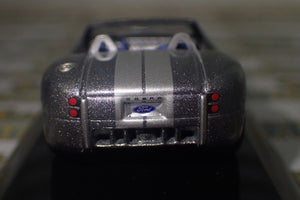 AutoArt 20541 - 1/64 Scale 2004 Ford Shelby Cobra Concept Car in Tungsten Silver w/Grey Diecast Model Replica