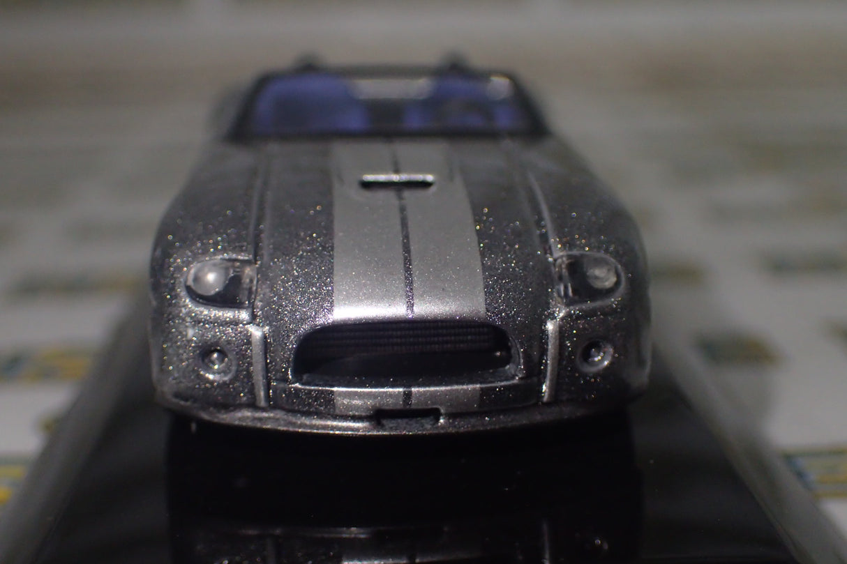 AutoArt 20541 - 1/64 Scale 2004 Ford Shelby Cobra Concept Car in Tungsten Silver w/Grey Diecast Model Replica