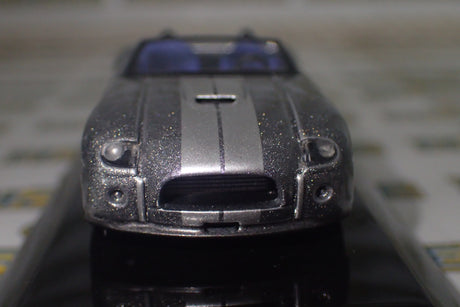 AutoArt 20541 - 1/64 Scale 2004 Ford Shelby Cobra Concept Car in Tungsten Silver w/Grey Diecast Model Replica