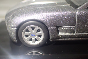 AutoArt 20541 - 1/64 Scale 2004 Ford Shelby Cobra Concept Car in Tungsten Silver w/Grey Diecast Model Replica