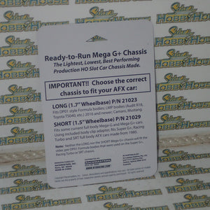AFX 21023 - 1/64 Scale Mega G+ Series Rolling Chassis Long for Slot Car