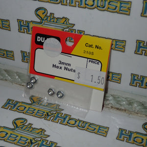 Dubro 2105 - 3mm Hex Nuts