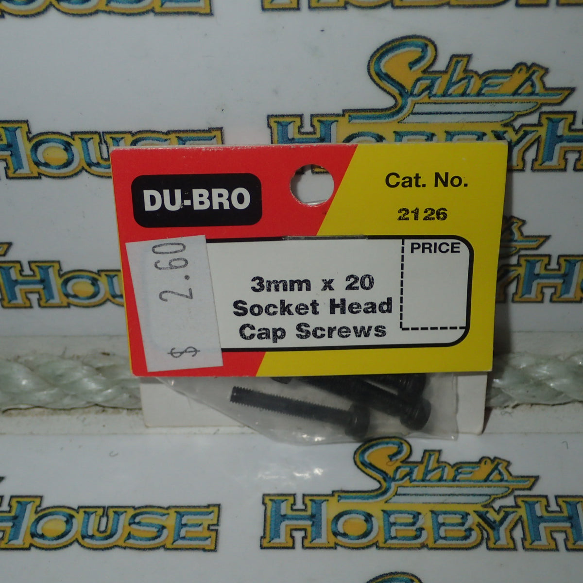 Dubro 2126 - 3mm x 20 Socket Head Cap Screws