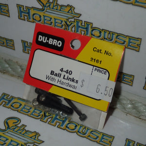 Dubro 2161 - 4-40 Ball Links with Hardware