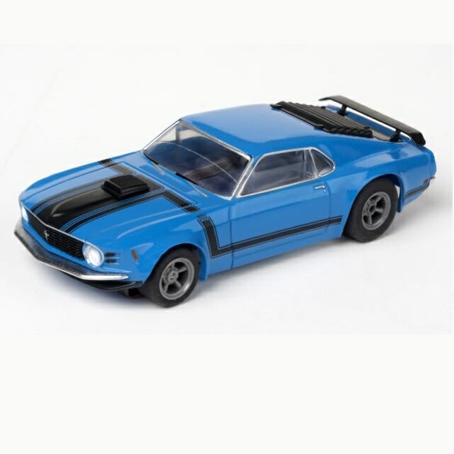 AFX – 1/64 Scale – 22026 Mustang CLEAR – Boss 302 – Blue