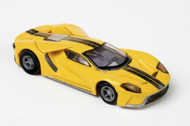 AFX – 1/64 Scale – 22029 Ford GT – Triple Yellow slot car