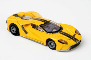 AFX – 1/64 Scale – 22029 Ford GT – Triple Yellow slot car