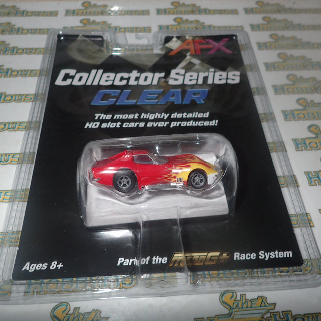 AFX 22055 - 1/64 Scale CORVETTE 1970 RED/YEL WILDFIRE