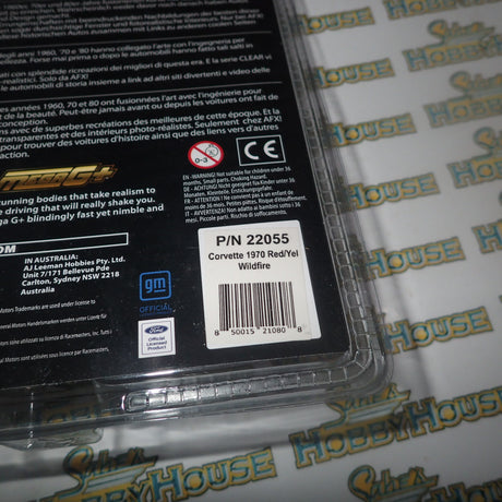 AFX 22055 - 1/64 Scale CORVETTE 1970 RED/YEL WILDFIRE