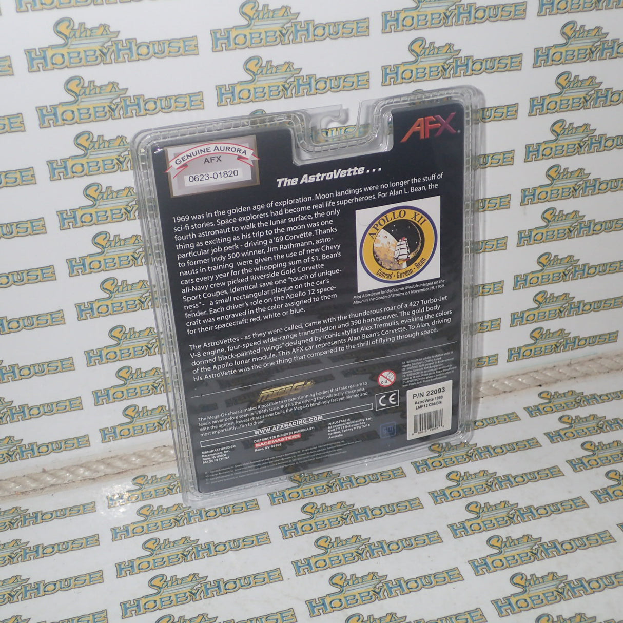 AFX 22093 - 1/64 Scale ASTROVETTE 1969 LMP 12 GLD/BLK LTD