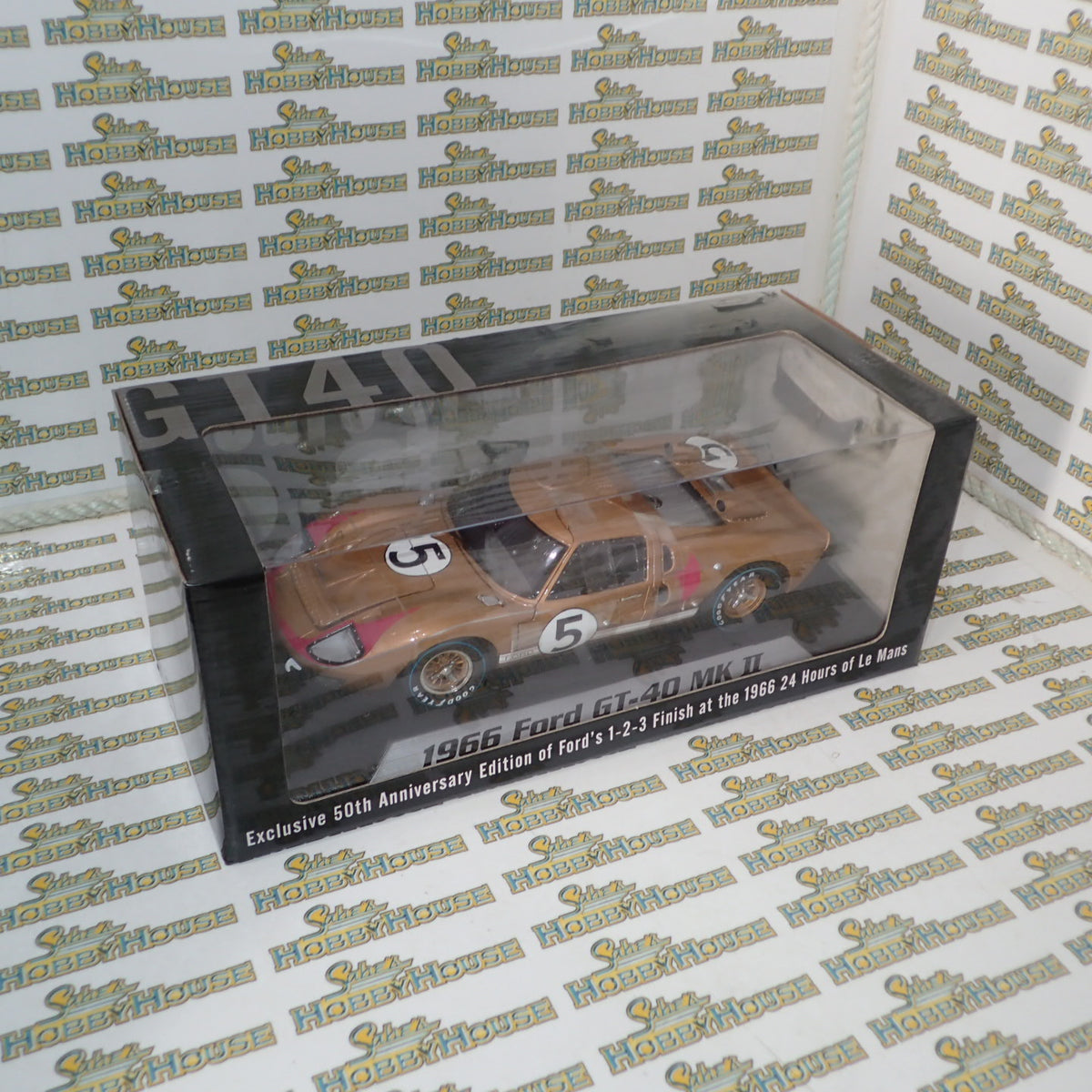 Shelby Collectibles 223168 - Set of 3 1/18 Scale Exclusive 50th Anniversary Edition of Ford's 1-2-3 Finish at the 1966 24 Hours of Le Mans.