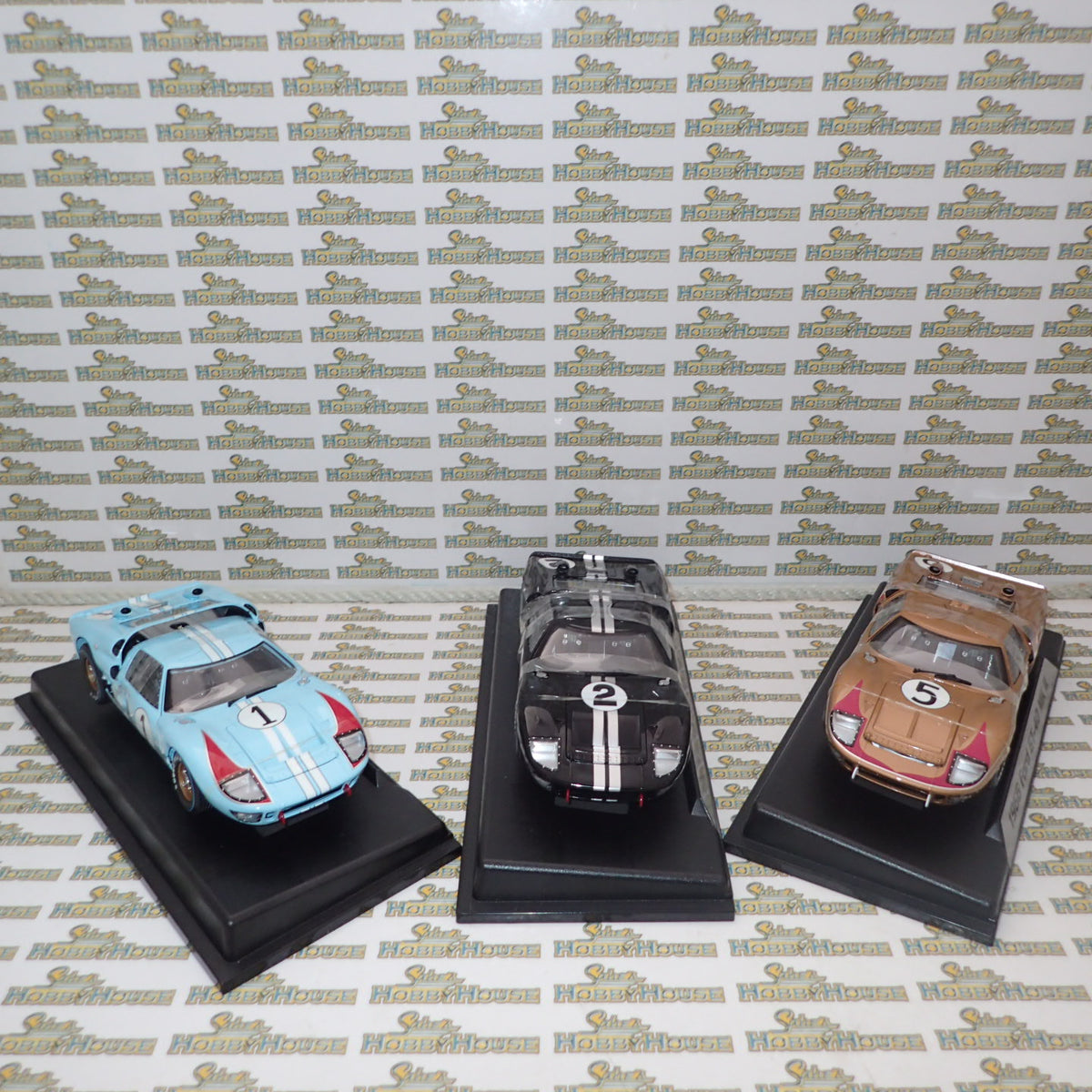 Shelby Collectibles 223168 - Set of 3 1/18 Scale Exclusive 50th Anniversary Edition of Ford's 1-2-3 Finish at the 1966 24 Hours of Le Mans.