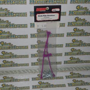 DUBRO 2250 Racing - Body-Klip Retainer (Purple) with Body Klips