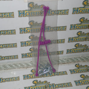 DUBRO 2250 Racing - Body-Klip Retainer (Purple) with Body Klips