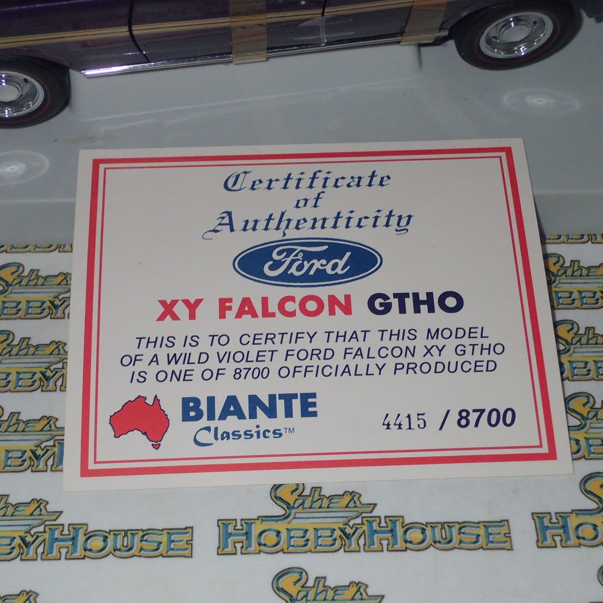 Biante 22726 - 1:18 XY Falcon GTHO - Wild Violet Die-Cast Replica