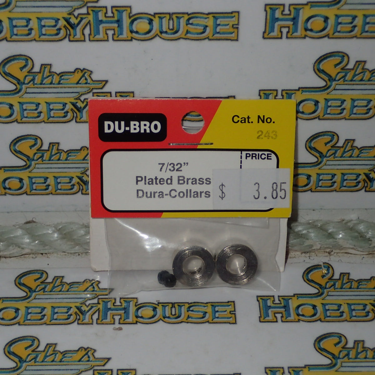 Dubro 243 - 7/32" Plated Brass Dura-Collars