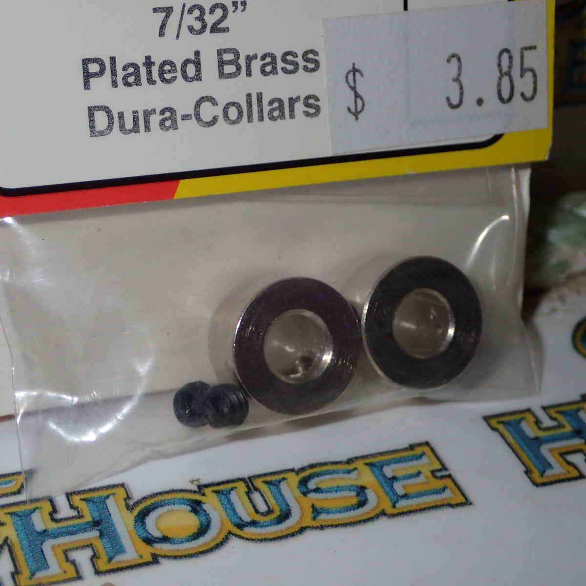 Dubro 243 - 7/32" Plated Brass Dura-Collars