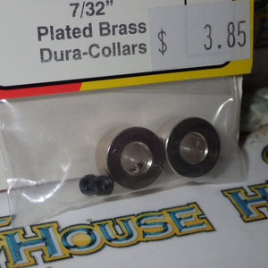 Dubro 243 - 7/32" Plated Brass Dura-Collars