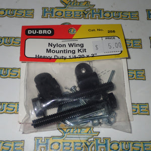 Dubro 256 - Nylon Wing Mounting Kit Heavy Duty 1/4 20x2 #256