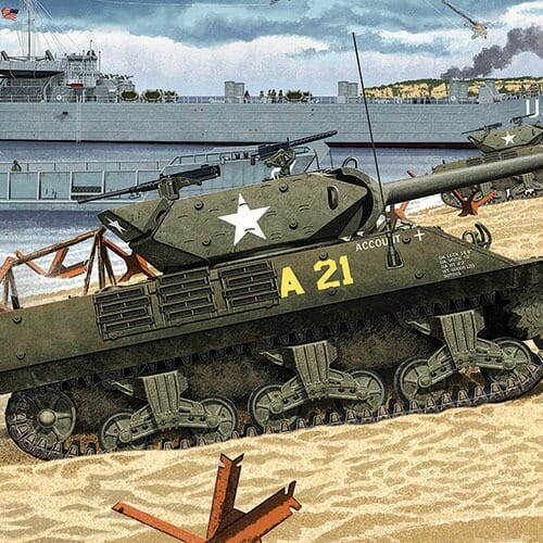Academy - 1/35 Scale 13288 US ARMY M10 GMC "Anniv.70 Normandy Invasion 1944" Plastic Model Kit