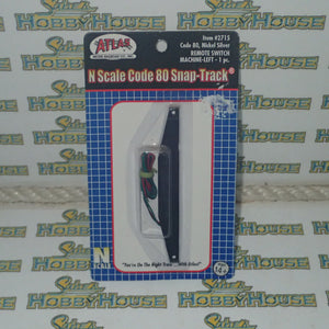Atlas - N Scale - Code 80 Nickel Silver Snap-Track - Remote Switch Machine Left 1 Pc #2715