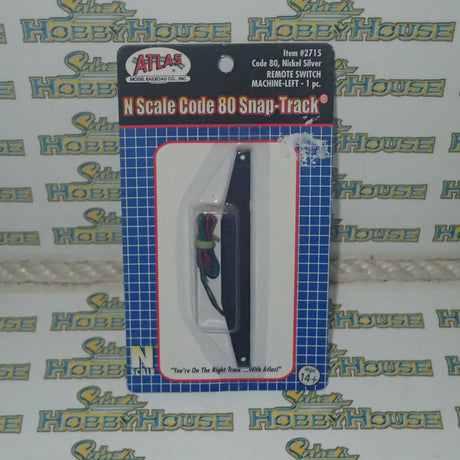 Atlas - N Scale - Code 80 Nickel Silver Snap-Track - Remote Switch Machine Left 1 Pc #2715