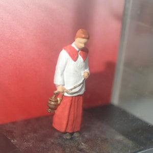 Preiser 28068 – 1/87 HO/00 Scale – Ministrant mit Weihrauchgefab (Ministrant with incense stick) Figure