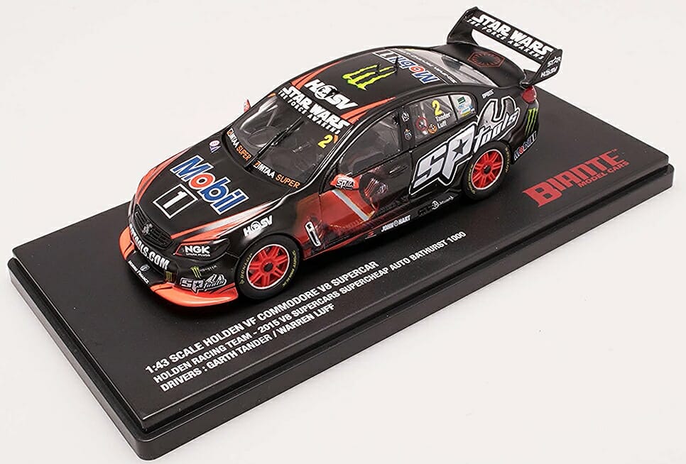 Biante B43H15N - 1/43 Scale Star Wars Livery Holden VF Commodore V8 Supercar Holden Racing Team - 2015 V8 Supercars Supercheap Auto Bathurst 1000 #2 Garth Tander/Warren Luff