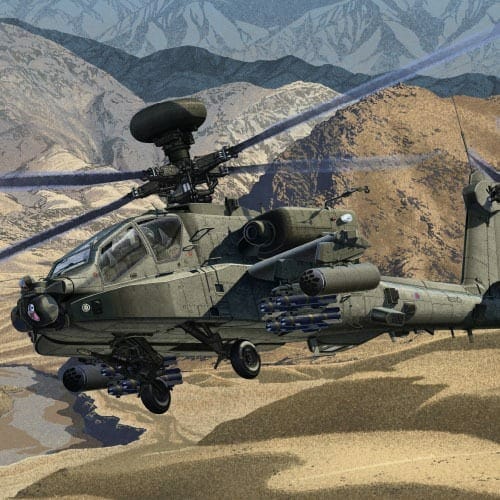 Academy 12537 - 1/72 Scale British Army AH-64 "Afghanistan"